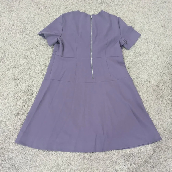 BOSS Hugo Boss Dress Size 14 Purple Desaty in Mauve Purple Stretch Fit & Flare - Picture 2 of 11